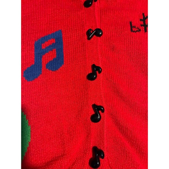 Vintage Rue Britannia Knitwear Cardigan Sweater Size M Button Up Rare EUC - Picture 3 of 7